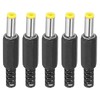 PATIKIL 5.5x2.1mm DC Male Plug Power Supply Ends, 5 Pack