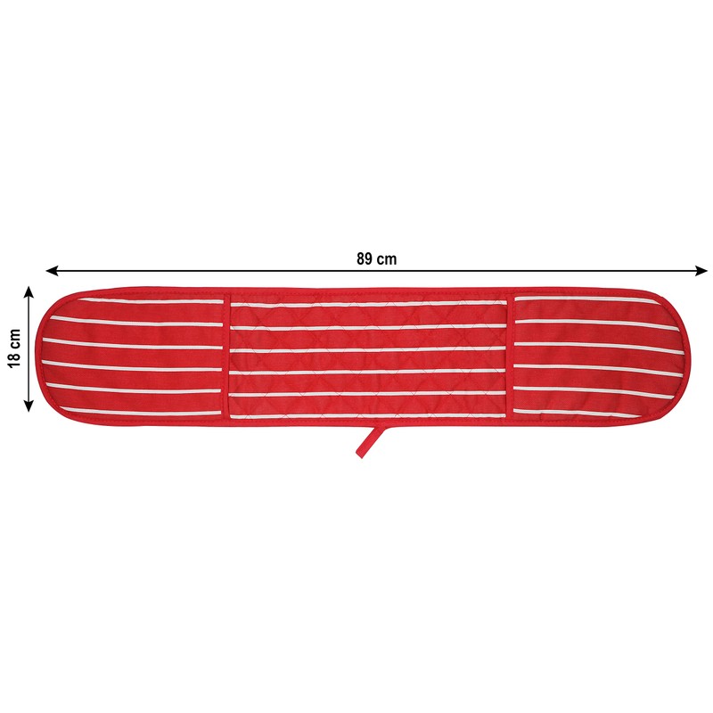 Professional Butchers Stripe Double Sided Oven Glove 100% Cotton Cooking