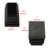sourcingmap Plastic Rectangle Blanking End Tubing Cap Insert Bung 50mm