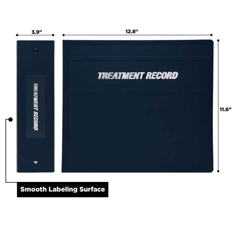 Carstens 4-Inch Heavy Duty Round Ring Binder for Treatment Administration