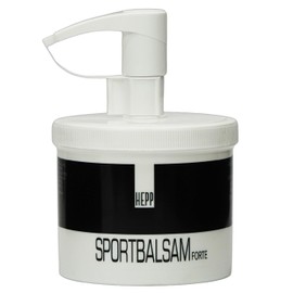 Hepp Sports Balm Forte with Soothing Effect for Sore Muscles, Tension and Back Pain (500 ml)