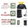 Camping Lamp Lampara Solar Para Campismo Recargable Usb