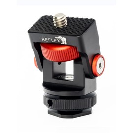 REFLEX CAMERA 360° Rotation Aluminum Mini Ball Head – Durable Aluminum, 1kg Load, Cold Shoe Mount, 1/4” Screw, Compact & Lightweight. Perfect for Cameras, Phones, Monitors, and LED Lights