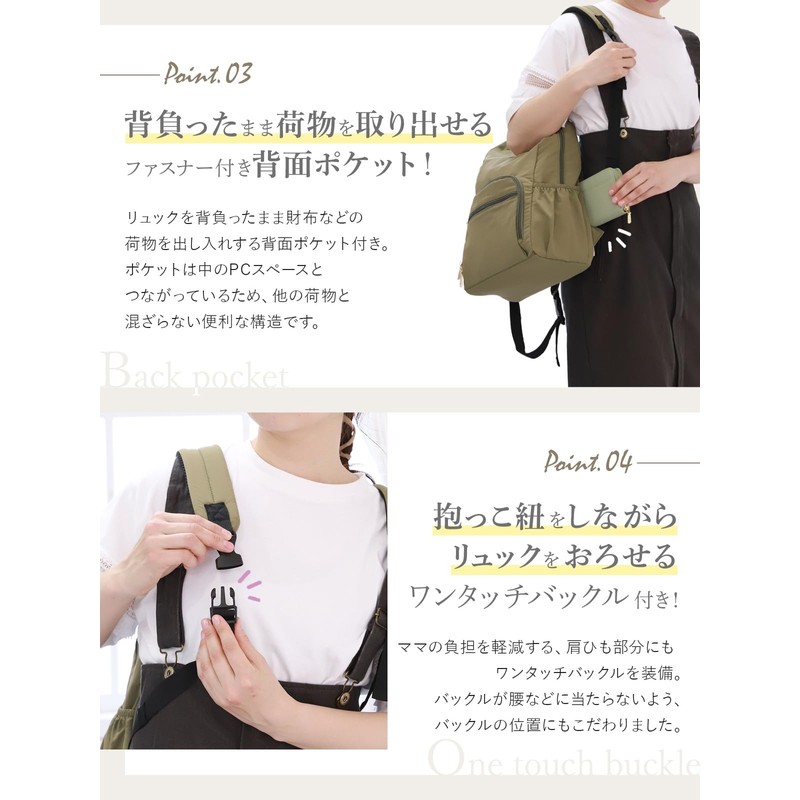 Annekor Mother's Backpack 【Ultra-Lightweight 325g with Multi-Functional Features】 Current Working