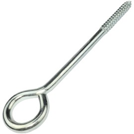 AERZETIX - C57962 - Set of 5 Eye Screws for Screwing Diameter 10 x 150 mm - Self-Tapping Eye Screw Closed - Made of Steel - Colour Silver