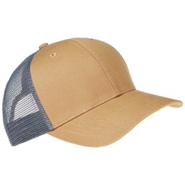 Pembroke® Trucker Cap, Men and Women, Hat, Cap, Unisex, Cotton and Mesh, Adjustable Closure, Brown/anthracite