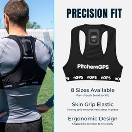 PitcheroGPS Player Vest Player Tracker, High-performance Fabric with Secure Tracker Pocket, Vest Only (Adult XXL)