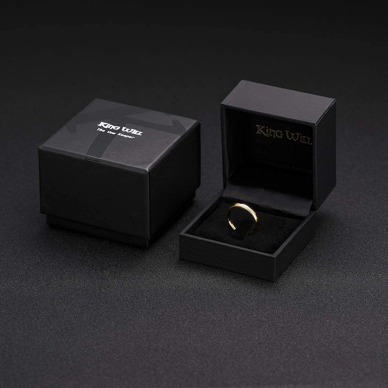 King Will GLORY 4mm 24k Gold Plated High Polished Comfort