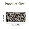 BAUIOREAD 2 Piece Leopard Print Makeup Bag,Small Makeup Bag for