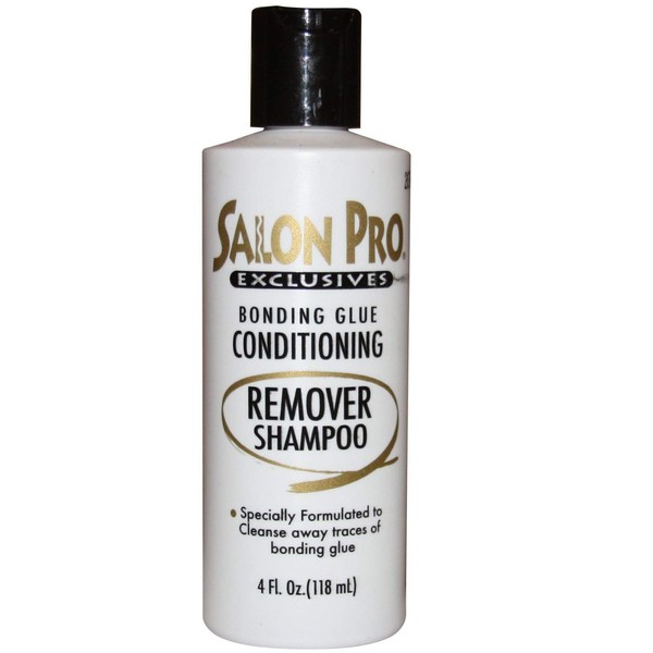 Salon Pro Bonding Glue Conditioning [Remover Shampoo] 4 Oz,Pack of 2