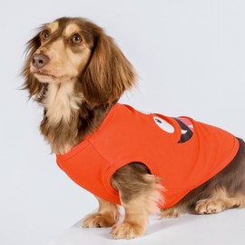 Fitwarm 3 Pack Monster Dog Shirt, Lightweight Funny Dog Tshirt, Dog Clothes for Small Dogs Boy Girl, Pet Outfit, Orange, Green, Teal, XL