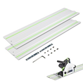 110in Track Saw Guide Rail for festool Track Saw, 55-Inch Fs-1400/2 Rail (800 Mm)*2,Compatible With Festoolts-55/Ts-60/Ts-75 Orbital Saws, For Precise Cutting And Efficient Woodworking