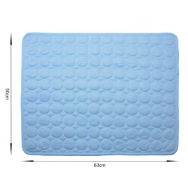 Saflyse Dog Cooling Mat, Cat Cooling Mat, Cooling Cushion for Cats and Dogs CoolCore, Non-Toxic, Blue, m
