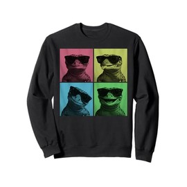 Leopard Gecko Pop Art Funny Lizard Lover Photo Booth Sweatshirt