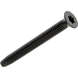 BCP Fasteners 100 Qty 5/16-18 x 2" Flat Head Thread Cutting Trailer Deck Screws, Black Phosphate, T40 Star Drive, Type F (BCP1250)