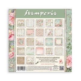 Stamperia - Scrapbook Paper Pad for Scrapbooking, Albums, Card Making, Bullet Journalling and More, Acid Free, Single Face, Perfect for Hobbies, Crafts, and Gifting (House of Roses) (20.3 x 20.3 cm)