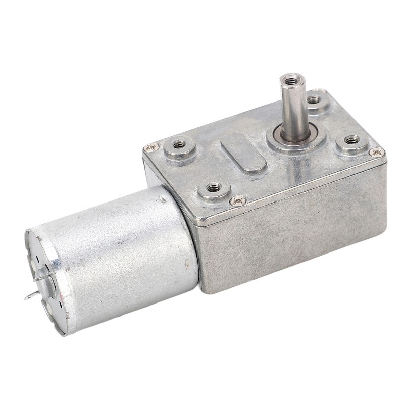 Worm Gear Motor High Torsion 12mm Single Shaft Self Locking
