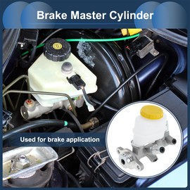 TUCKBOLD Brake Master Cylinder Reservoir No.4601050Y22 for Nissan SENTRA B14 1995-2000 Hydraulic Master Cylinder Silver Tone White Aluminum Alloy 1 Pc