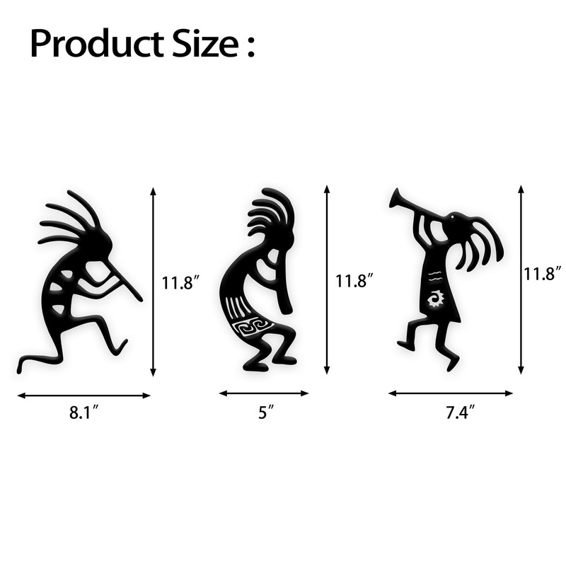 Rajukit Metal Kokopelli Wall Art – Kokopelli Wall Decor Southwest