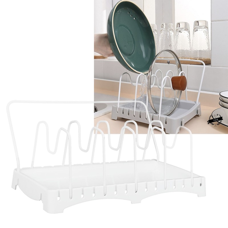 Multifunction Standing Cutting Board Storage Rack Pan Pot Lid Stand