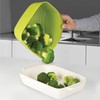 Joseph Joseph 40088 Square Colander, Stackable, Dishwasher Safe, Green