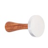 Coffee Tamper Stainless Steel Base Wooden Handle Heavy Duty Coffee