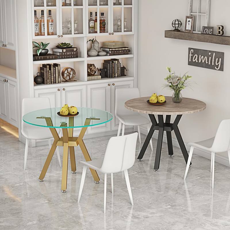 Sumatos Metal Table Base - Modern Coffee Table Legs, 28