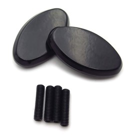 HongK- Mirror Plate Block Off Compatible With 2005-2008 Kawasaki Ninja Zx6R Zx6Rr 636 Zx10R Black