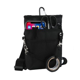 4-Way Mini Sacoche Carabiner Belt Pouch, Mini Shoulder Smartphone Pouch, Scissor Bag, Nurse Pouch, Nurse Pouch, Work Pouch, Waist Bag, Supports 2 Smartphones, Waist Belt, Shoulder Belt, Water