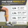 CAMBIVO CAMBIVO Calf Compression Sleeve Men and Women, Footless Compression