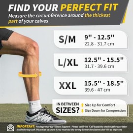 CAMBIVO CAMBIVO Calf Compression Sleeve Men and Women, Footless Compression Socks for Calf Support, Shin Splints Support, Running, Sports, Flight, Hiking, Marathon(PAIR)