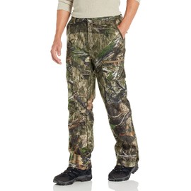 Mossy Oak Standard Sherpa Fleece Lined Camo Hunting Pants for Men, Country DNA, Medium