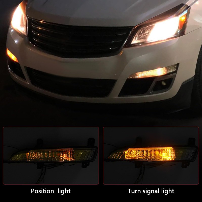 Huray Pair Turn Signal Light for Chevy Traverse 2013-2017 Running