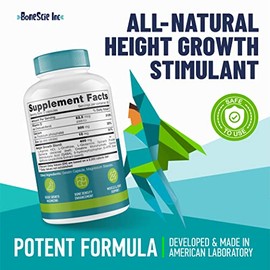 “Maximizador de Crecimiento en Altura Alcanza la Altura Natural Hecho en USA Píldoras de Altura Crecimiento Óseo Crecer Alto