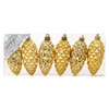 MAGIC Pack of 6 Plastic Pine Cones, 9 cm, Plastic