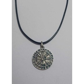 Silver plated Pendant Viking Rune of Protection. Nordic Celtic Viking Rune Talisman. Gift idea for Fantasy and Cosplay lovers. Craft Jewel. Diameter 1,18 In