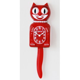 Kit Cat Klock Limited Edition Lady (Scarlet Red), Red/Excursion, Getaway Solids, Modern
