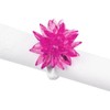 Fennco Styles Crystal Design Collection Napkin Rings - Set of