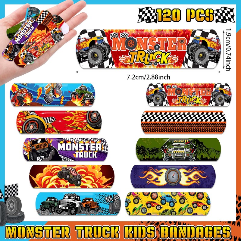 Panelee 120 Pcs Kids Dog Farm Animal Adhesive Bandages Monster