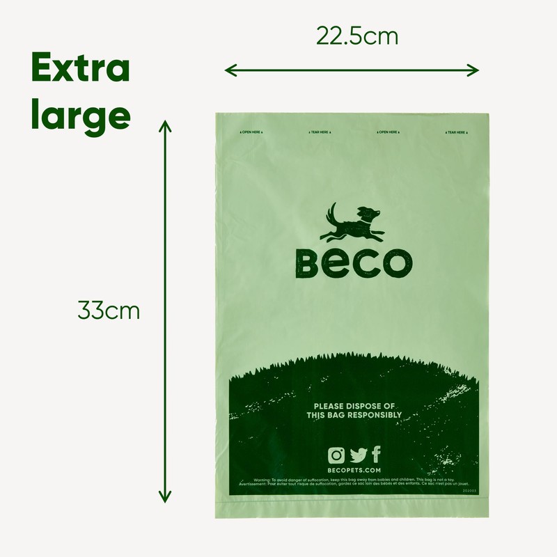 Beco Strong & Large Poop Bags - 270 Bags (18
