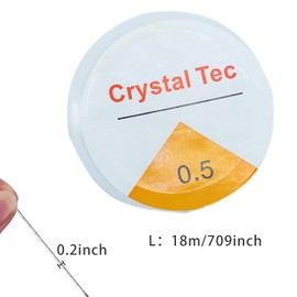 Clear Stretch Elastic 0.5mm 18 metres Elastic Beaded String for DIY Jewellery Making Necklace Bracelet Beading Thread