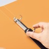 Lihit Lab F7681-4 Ring File A4 2 Hole Orange