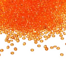 PATIKIL 10000 Pcs Wedding Table Scatter Confetti Crystals 4.5mm Acrylic Diamonds Vase Fillers Gems for Table Centerpiece Decorations Party Vase Beads, Orange Red