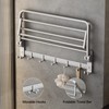 VOLPONE 24 Inch Towel Rack with Towel Bar Holder Foldable