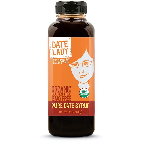 Award Winning Organic Date Syrup 18 Ounce BPA -Free Squeeze Bottle | Vegan, Paleo, Gluten-free & Kosher. No colors or preservatives