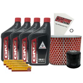 Cyclemax Standard 10W-40 Tune-Up Kit compatible with 1995-2007 Honda VT 1100 VT1100 Shadow Sabre with Spark Plugs
