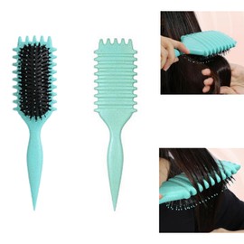 1 piece green curly hair brush,styling brush for girls and boys and adults.