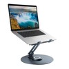 Swivel Laptop Stand for Desk, Adjustable Height Aluminum Computer Stand