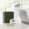 Kafei Gold Office Clips in Elegant Magnetic Marble Clip Holder,