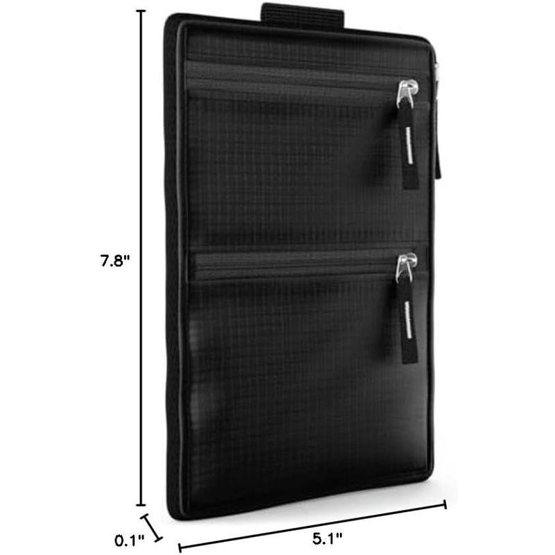 Hidden Travel Belt Wallet w/RFID Blocker men's wallets - Color: